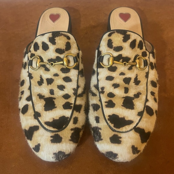 Gucci Princeton mules in calf hair leopard size 38 - Picture 3 of 11